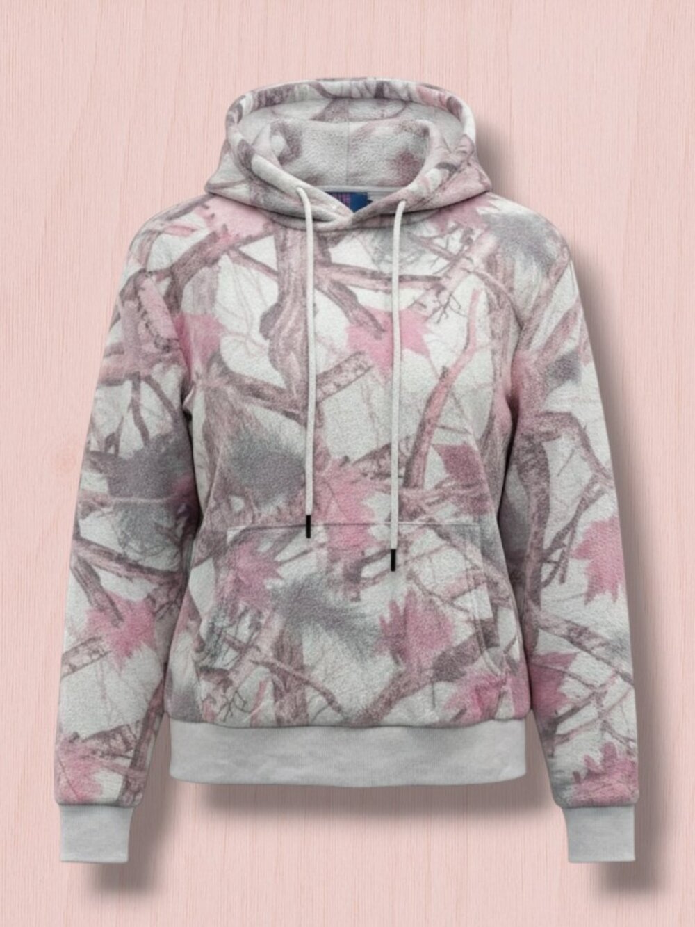 Blue Riot XO Pink Faint Camo Fleece Hoodie‎ M